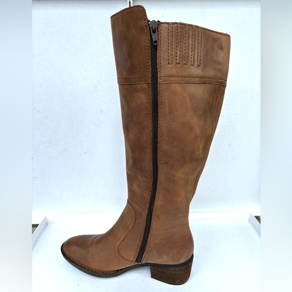NWOT BORN Sz 7M CBFC19 Style Knee High Leather Brown Boots - Picture 14 of 16